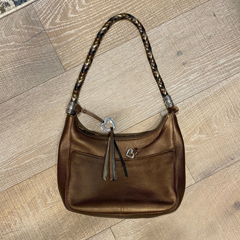 Brighton bronze/copper leather bag
